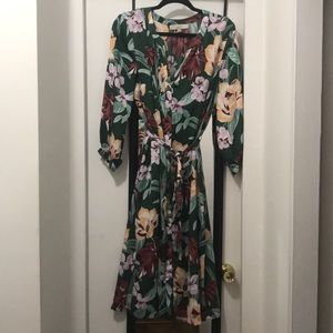 Tropical  midi dress